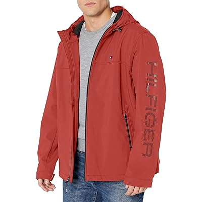 Tommy Hilfiger Men's Soft Shell Performance Hoody Logo Jacket