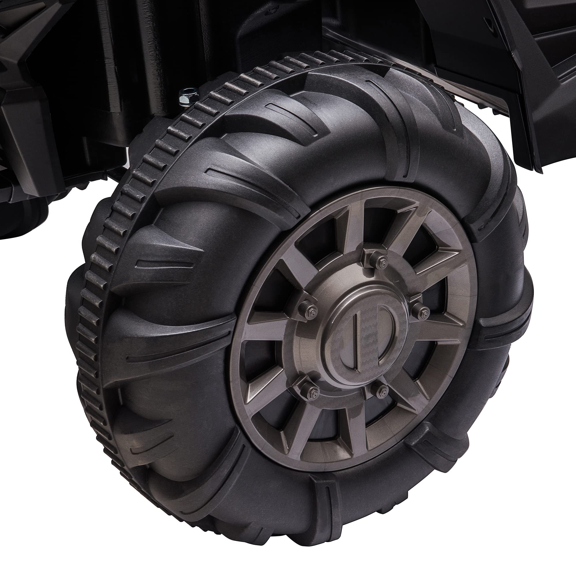 Aosom 12V Kids Ride On Car Electric Off-Road UTV Truck Toy with Parental Remote Control, Suspensions, USB, Bluetooth, 3 Speeds & 4 Motors, Camo Blue