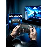 Wireless for PS5 Controller,Anti Drift Stick,Dual Gaming Thumbsticks Sense | Black Pa5 Remote Hall Effect Joysticks for PS5 Pro Slim,Motion Control,Triggers Gamepad,Vibration,Speaker,3.5mm Audio Jack
