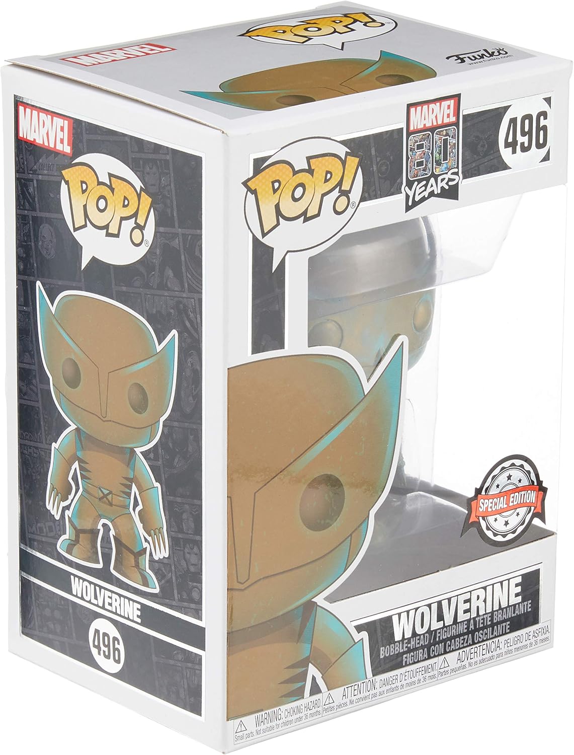 MARVEL Funko Pop 80 Years - Wolverine Bobble Head, Assorted - Image 4
