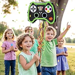 WERNNSAI Foldable Video Game Piñata - Pull String