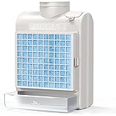 FUNMAS 3-in-1 Indoor Dryer Vent, Stainless Steel Screen Filter, Polyester Filter and Water Drawer System, Upgrade Safety Vent Flap, with 4 Pieces Polyester Filters, For Electric Clothes Dryers