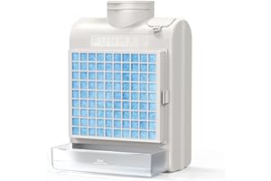 FUNMAS 3-in-1 Indoor Dryer Vent, Stainless Steel Screen Filter, Polyester Filter and Water Drawer System, Upgrade Safety Vent Flap, with 4 Pieces Polyester Filters, For Electric Clothes Dryers