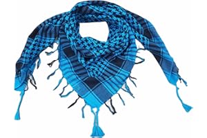 Elu Shemagh Scarf Men - Women /100% Cotton Military Shemagh Keffiyeh Scarf Arafat Tactical Desert Rave Bandana Head Wrap