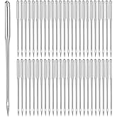 50 Pcs Universal Sewing Machine Needles, 100/16 Sewing Machine Needles for Leather, Jeans, Canvas and Embroidery Compatible with Home Sewings Machines