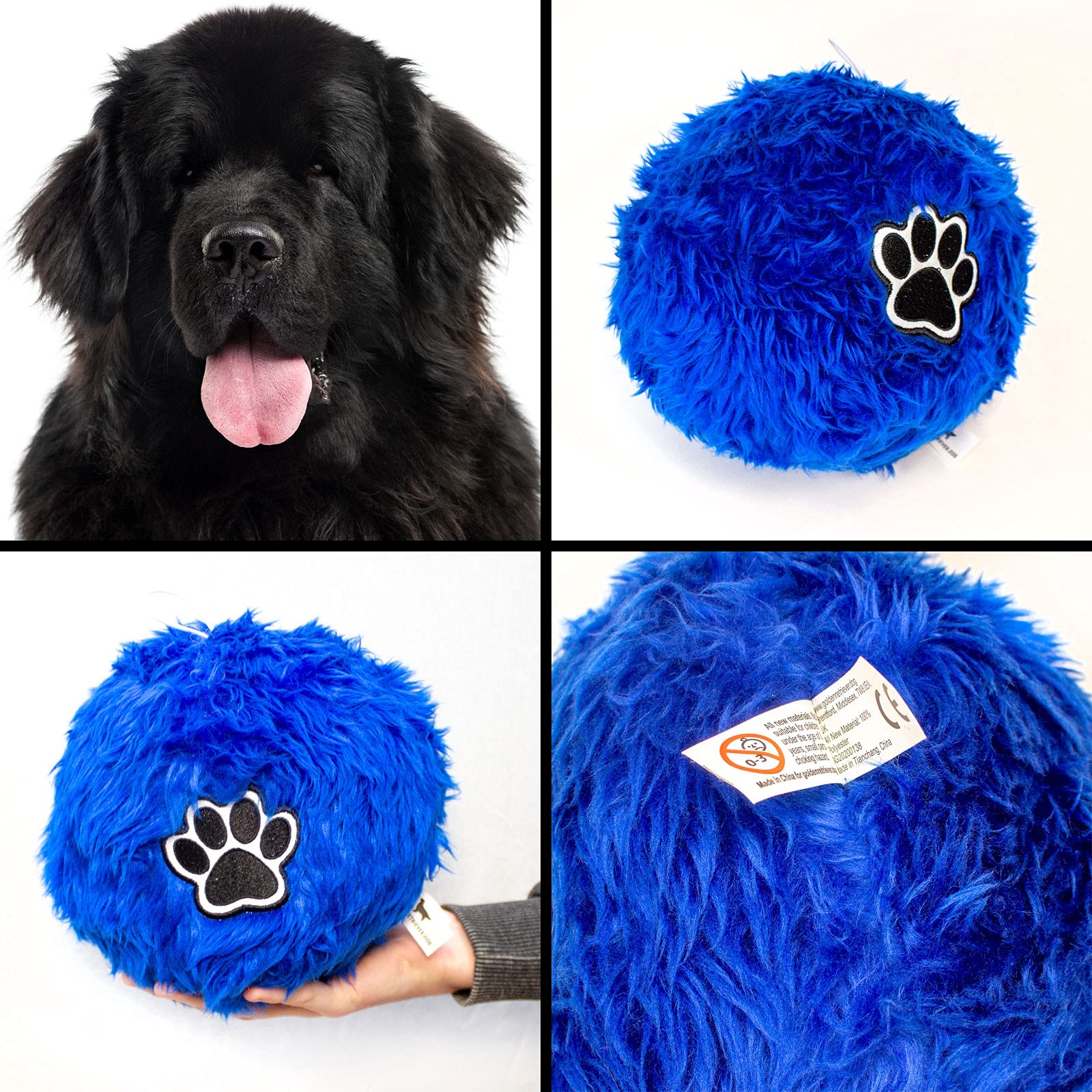 Soft Fluffy Dog Ball For NEWFOUNDLAND - Large Size Ball