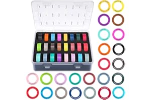 Upgraded ALIZERO DND Miniatures Condition Rings - 96 D&D Status Effect Markers in 24 Frequently Used Conditions - Pathfinder and Dungeons & Dragons Accessories - Premium Storage Box with Foam Padding