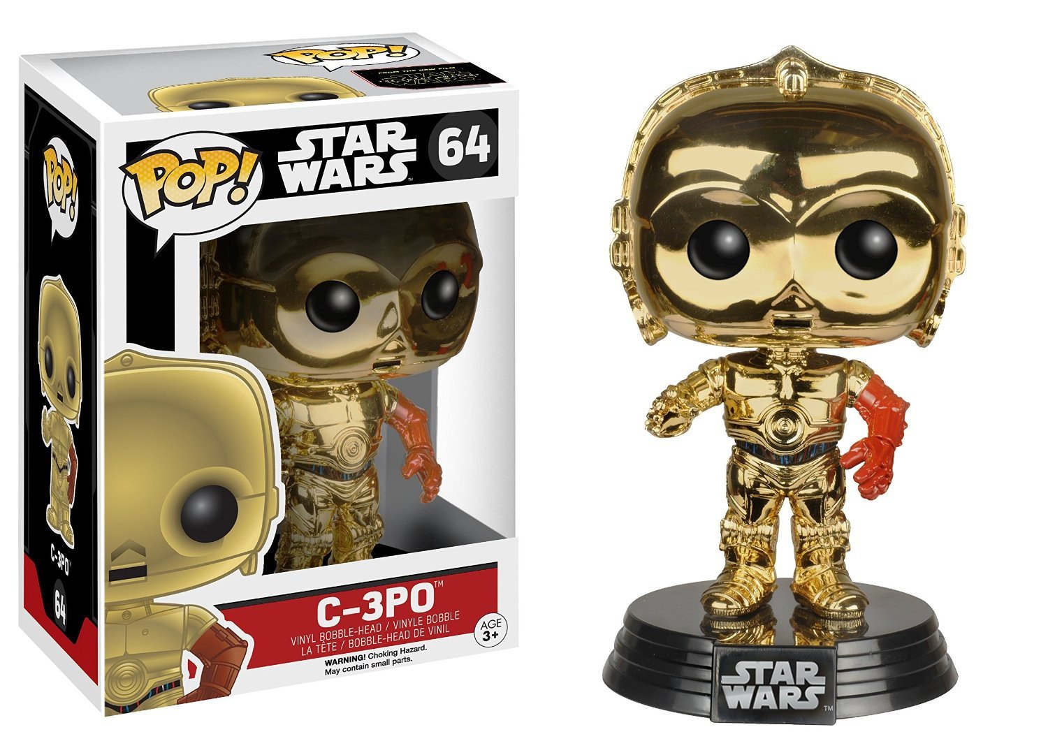 FunKo - 64 - Pop – Star Wars 7 – C3PO – Gold Chromed – Limited Edition