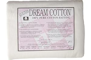 Quilters Dream Quilter's Dream Natural Cotton White Select Batting (122in x 122in) King, Natural
