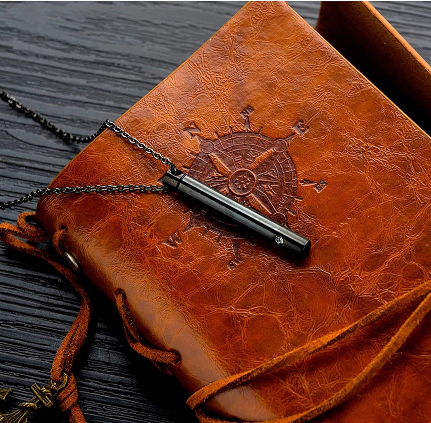 MUERDOU Ashes Necklace Cremation Jewelry Keepsake Holder Memorial Locket Cylinder Urn Necklace for Ashes Pendant - Image 4