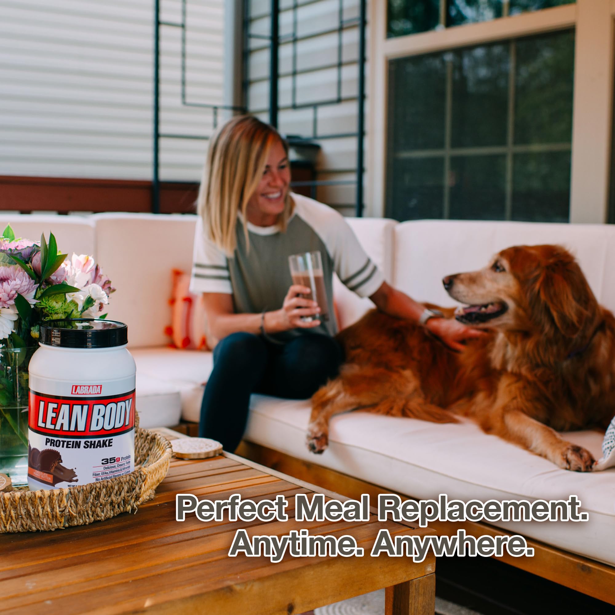 Labrada Nutrition Lean Body Hi-Protein Meal Replacement Shake, Chocolate, 2.47 Pound Tub(Pack of 1)