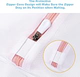 Flintronic Mesh Laundry Bags 5pc Zippered Set for Delicates Bra Lingerie view 5