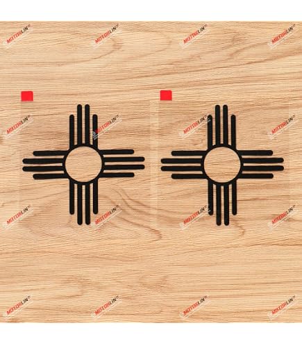 Adesivi Riflettenti New Mexico State Flag – Confezione Da 2 Decalcomanie Vintage Zia Sun 6 Pollici