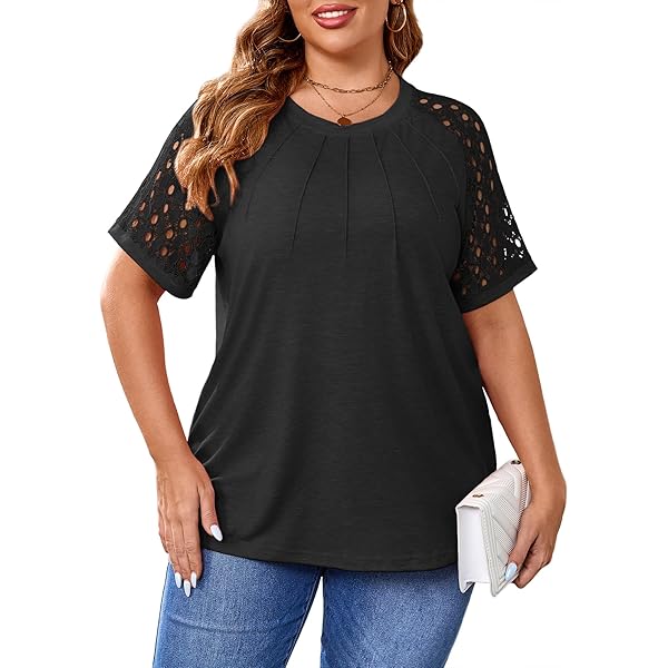 Camisetas Manga Corta Mujer Talla Grande Camisetas De Verano Para