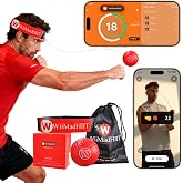 WiiMad Boxing Reflex Ball with Punch Counter App, Fun Punch Game with Headband, Hand Eye Coordination Training | Boxing Equipment, Fitness Gift Ideas for Teen Boys and Anyone into MMA Training