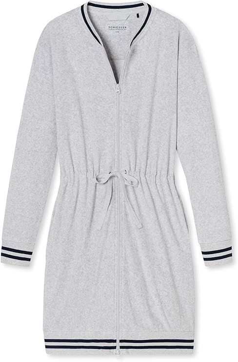 bademantel mit rei�verschluss schiesser