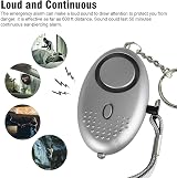 SUMAS 3 Pack Personal Safety Alarm 140DB Loud Keychain with LED Light for Women view 2