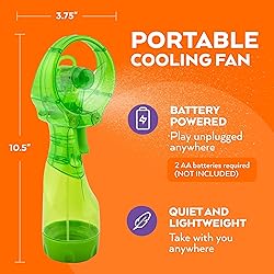 O2COOL Deluxe Handheld Battery Powered Water