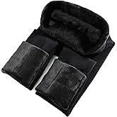 Fleece Lined Leggings for Women - High Waisted Thick Thermal Yoga Pants Soft Comfortable Velvet Tights