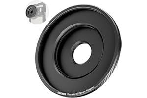 NEEWER 17mm to 37mm & 58mm Lens Filter Adapter Ring, Compatible with Beastgrip 37mm Lenses 58mm Filters Phone Cage Rig Stabilizer for iPhone 16 15 Pro Max S24 Ultra Video Recording, PA062