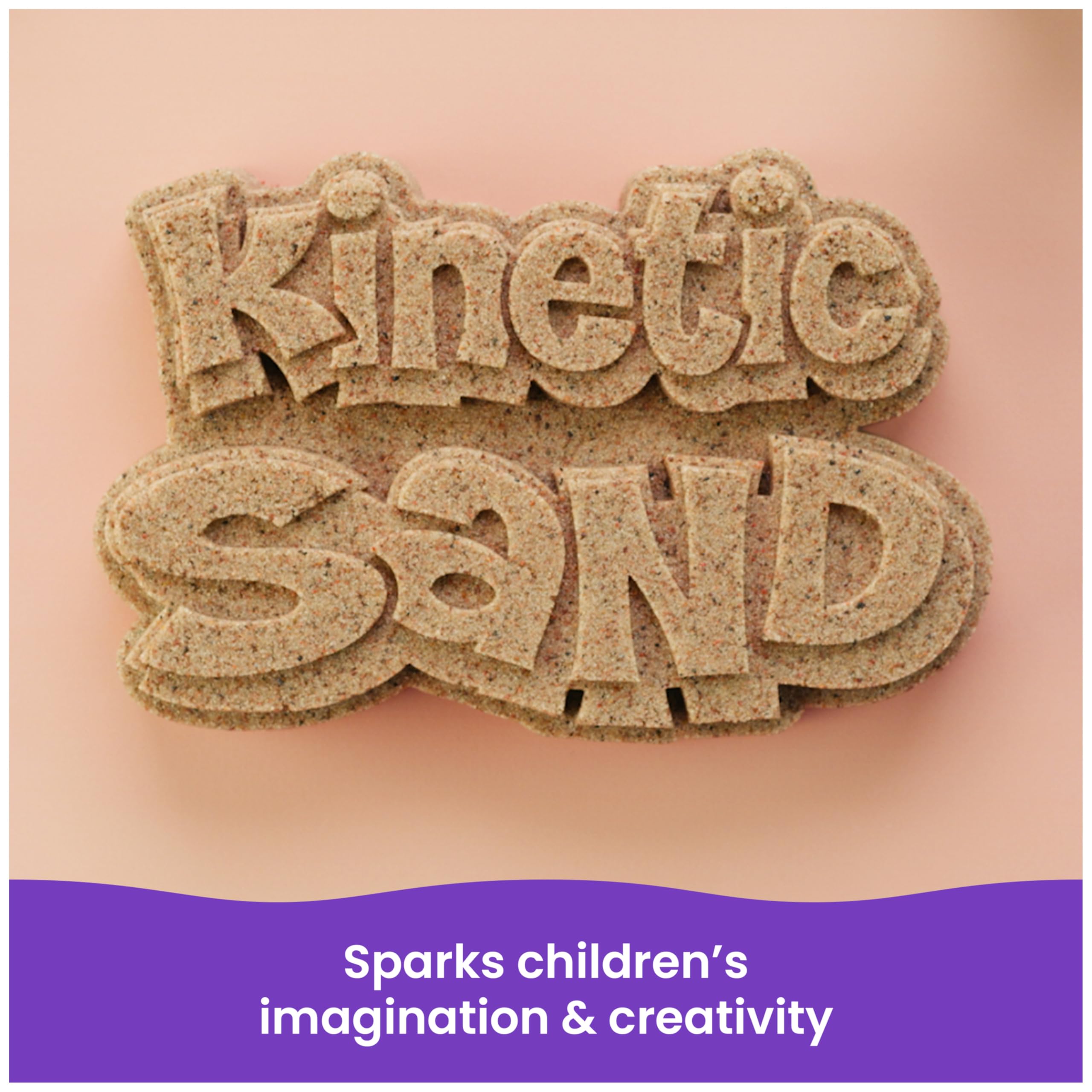 Kinetic Sand 3.25lbs Beach Play Sand, Amazon Exclusive, Resealable Bag (Packaging May Vary), Sensory Toys, Holiday Gifts & Stocking Stuffers for Kids Ages 3 and up