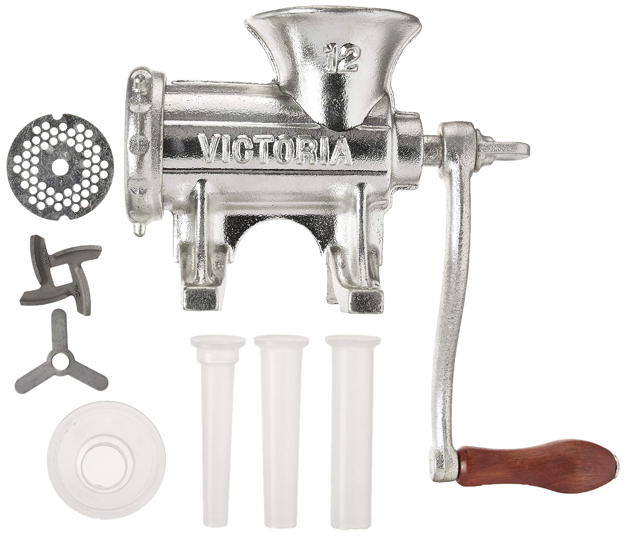 Victoria Manual Meat Grinder and Sausage stuffer, Cast Iron Sausage