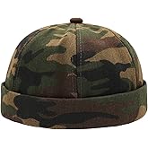 Glamorstar Dome Brimless Hats for Women Men Sailor Docker Beanie Cap Hip Hop Hats