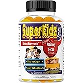 Superkids Focus Gummies for Kids, Omega 3 Gummy Kids Focus and Attention Supplements, Teen Brain Focus Vitamins, Non-GMO Gummy Vitamins, Tasty Lemon & Orange, 60 Count