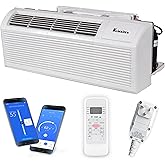 Klimaire 15,000 BTU PTAC Heat Pump A/C 3.5kW | 20 A | R32 Through-the-Wall Heating &amp; Cooling Perfect for Homes, Hotels &amp; Apartments. Remote Control, Wi-Fi Option - 208-230V