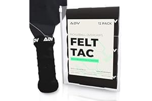 ADV TENNIS ADV Felttac Pickleball Grip Tape - Soft, Very Durable, Sweat Absorbing Pickleball Overgrip Tape - Dry & Comfortable Pickleball Paddle Grip Tape - Easy to Use & Easy to Install