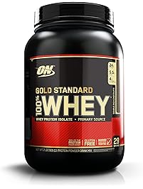 OPTIMUM NUTRITION GOLD STANDARD 100% Whey Protein Powder, Double Rich Chocolate 2 Pound