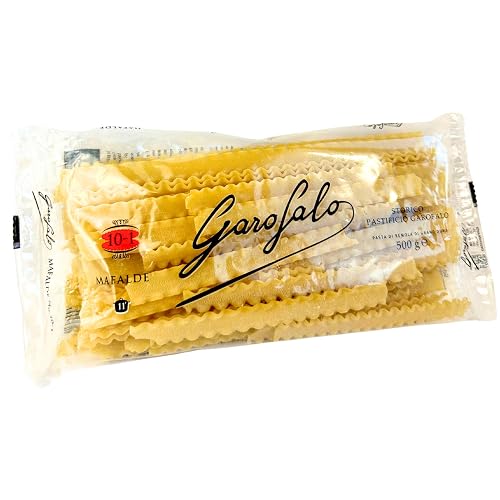 Mafalde Pasta Ribbons Garofalo Mafalda Pasta from Italy 1.1 lb. (500g) Mafaldine - Reginette ...