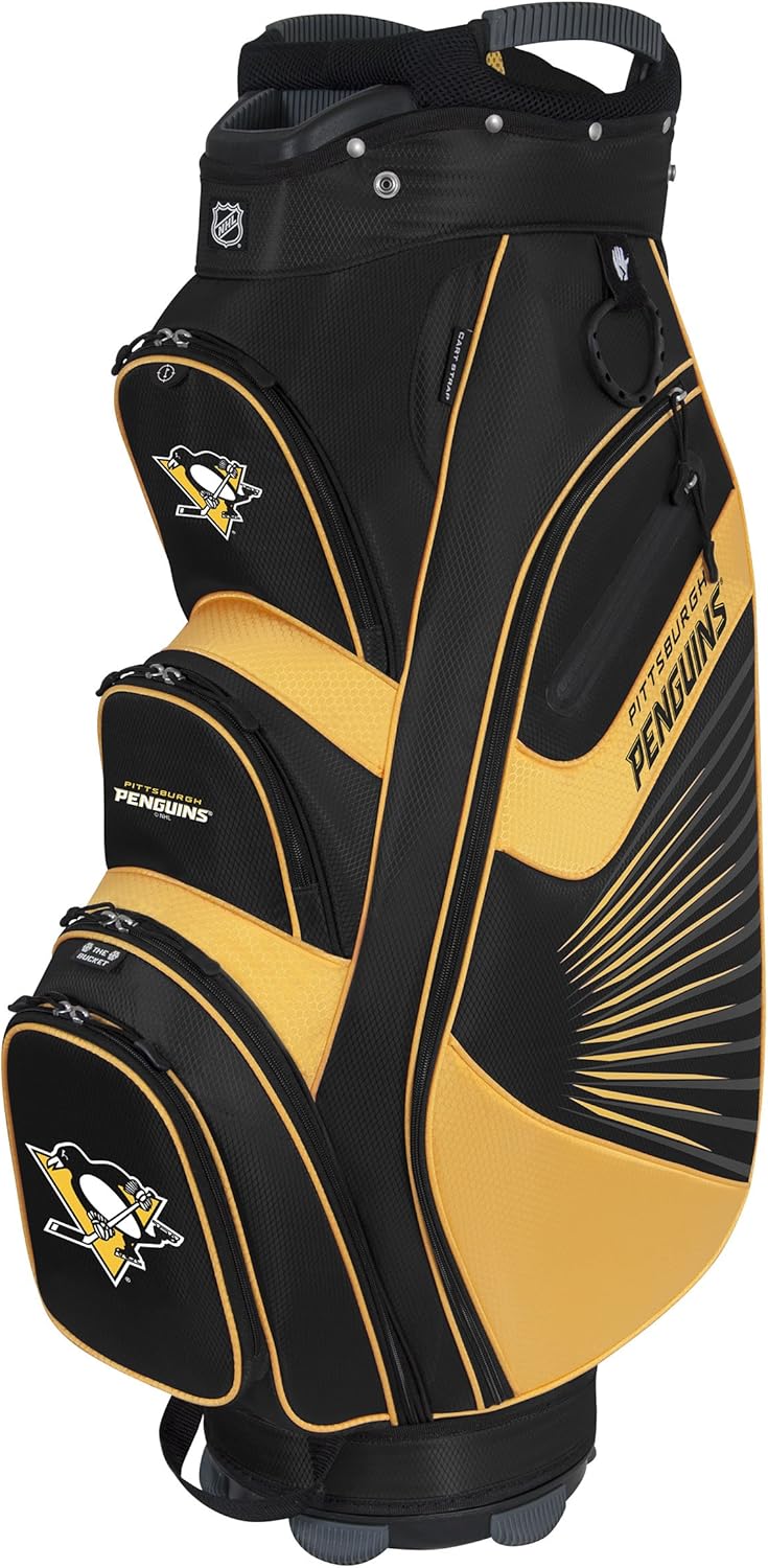 Team Effort Pittsburgh Penguins The Bucket II Cooler Cart Bag : Sports & Outdoors