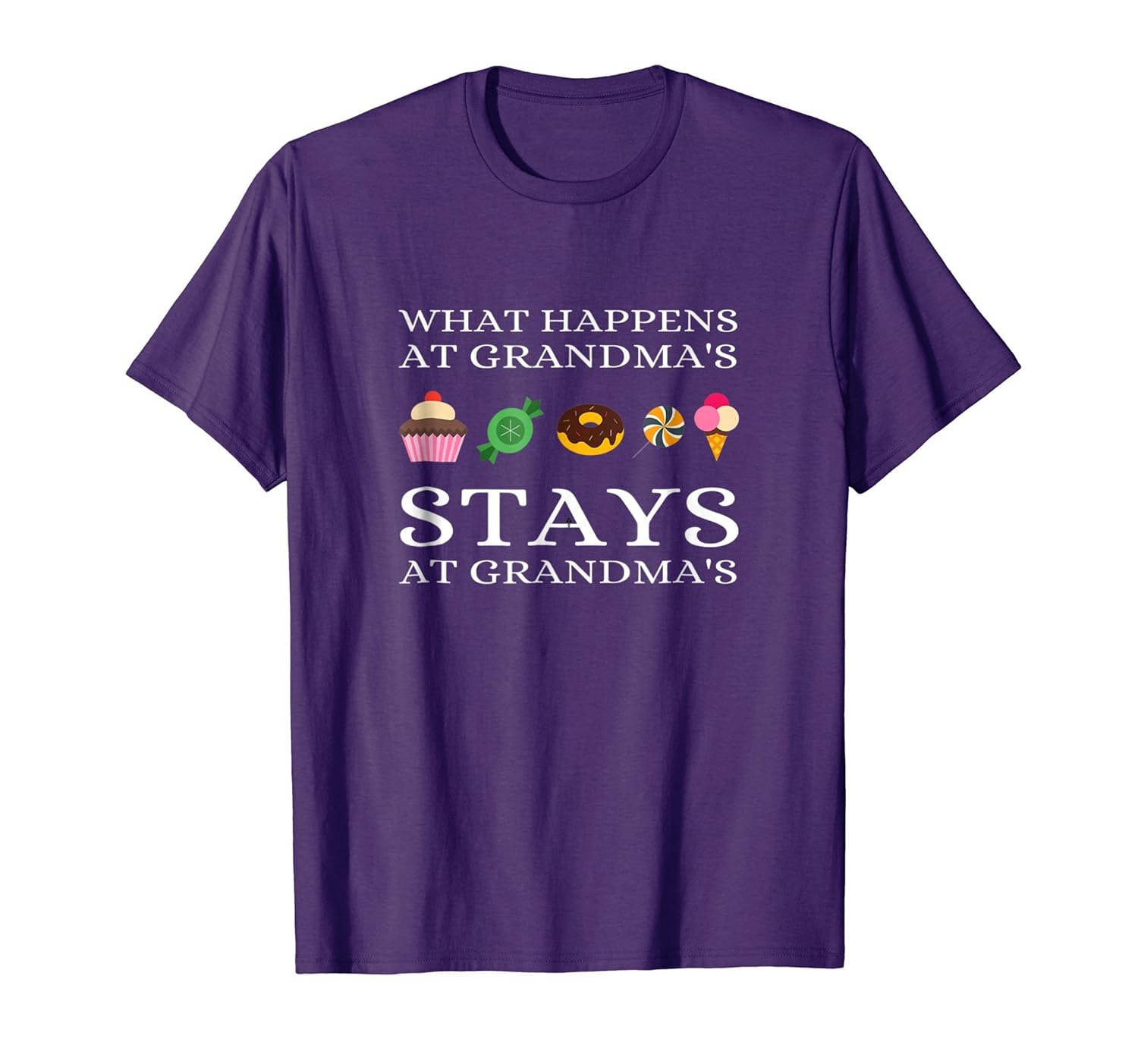 What Happens At Grandma's Stays At Grandma's Funny T-shirt-anz