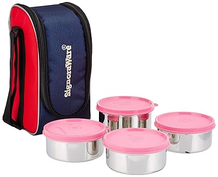 signoraware executive glass lunch box