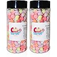 Sarahs Candy Factory Variety Dehydrated Marshmallow Bits, Vanilla Marshmallows in Jar, Assorted Marshmallows in Jar Assorted-Assorted