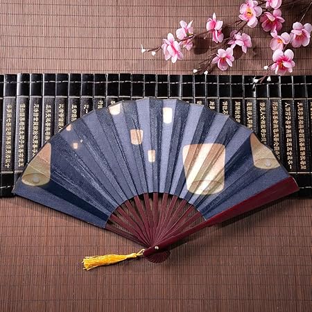 WYYWCY Frau Hand Fans Kongming Laterne über den Abend Felder mit