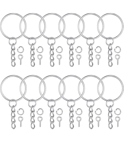 20 Pieza 4 Tilos 925 Anillos De Salto Divididos De Plata Terlina Al Doble Bucle Anillos Redondos