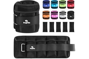 Adjustable Ankle Weights 1-3/4/5/6/8/10/12/15/20 LBS Pair with Removable Weight for Jogging, Gymnastics, Aerobics, Physical T