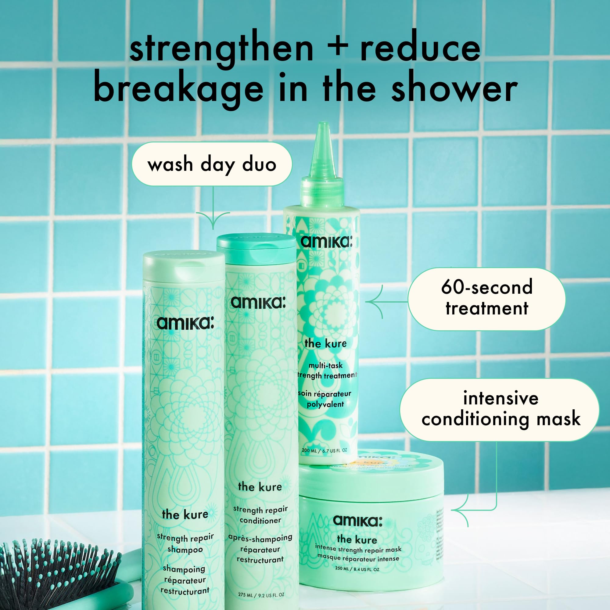 amika the kure strength repair shampoo