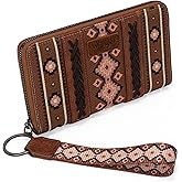 X Wrangler Wristlet Western Wallet Boho Aztec Credit Card Holder for Women
