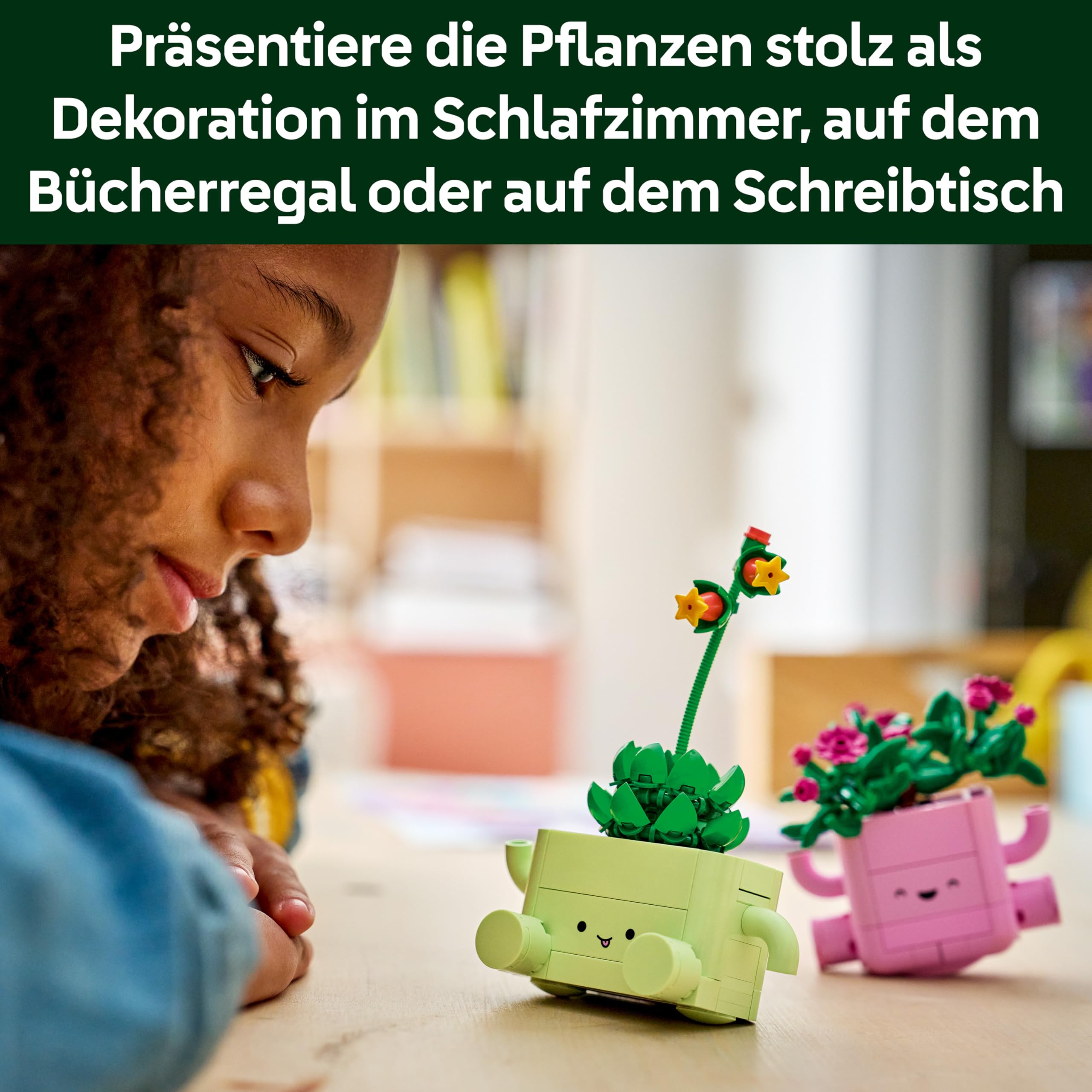 LEGO Botanicals Schaukelnde Pflanzen - Set mit Kunstblumen - mit 2 Kunstpflanzen & 2 pastellfarbenen Blumentöpfen für Schlafzimmer Deko - DIY Geschenkidee für Mädchen ab 9 Jahren & Erwachsene - 11506 7
