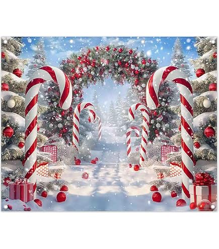 Funnytree Weihnachts-Fotohintergrund – Verschneiter Wald Mit Tannen, 300x241 Cm, Econ-Polyester, Für Studio & Dekoration