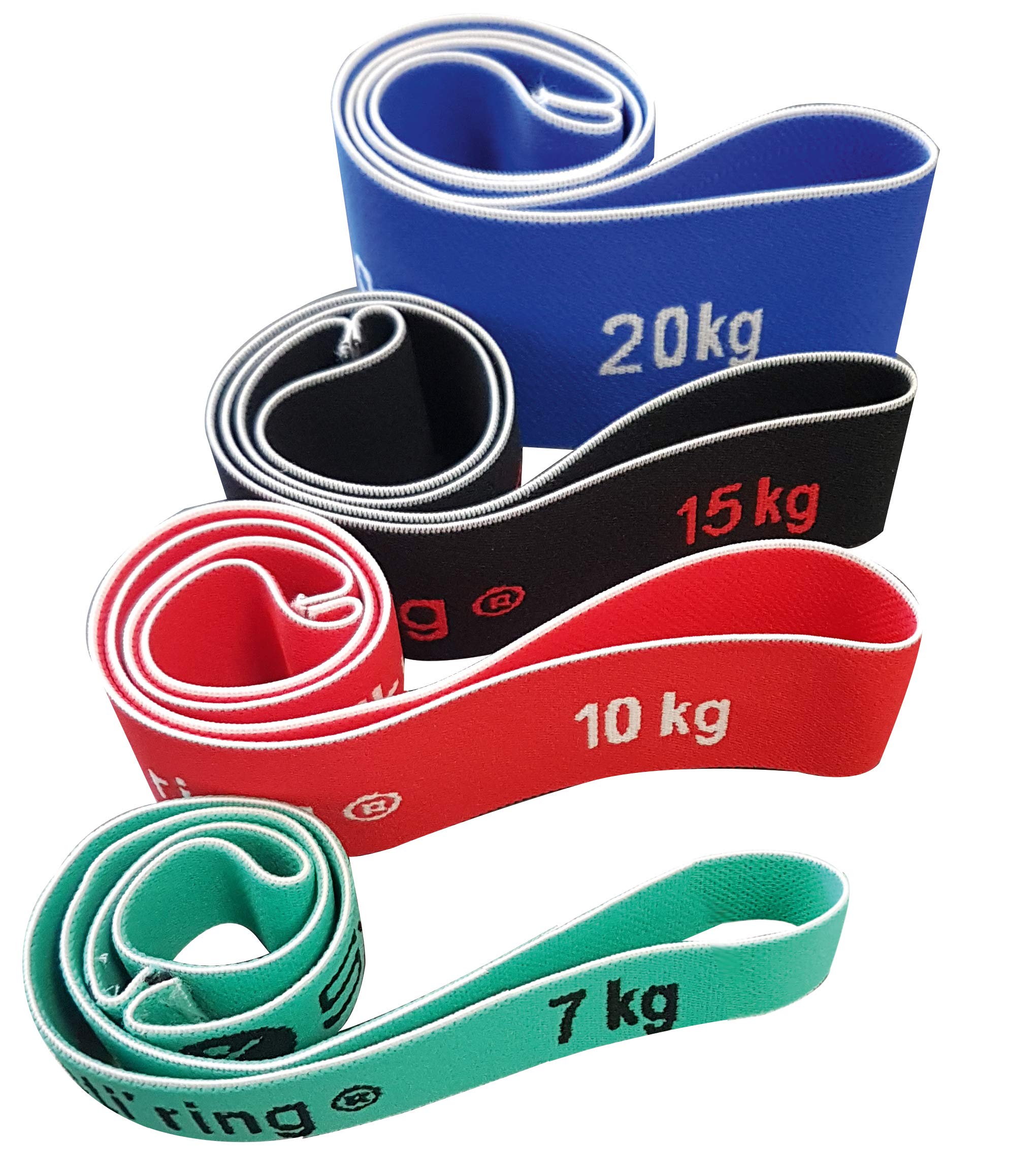 Sveltus Elasti'ring Set of 4 (Sachet) Unisex Adult Elastics, Multi-coloured
