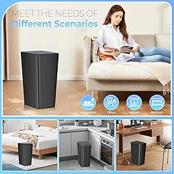RTWDKFQ 4 Gallon Bathroom Small Trash Can with