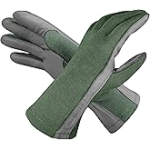 Intra-FIT Flight Gloves, Short Cuff Sheep Skin Leather Work Gloves for Men, Durable Flyer Pilot Operator Duty