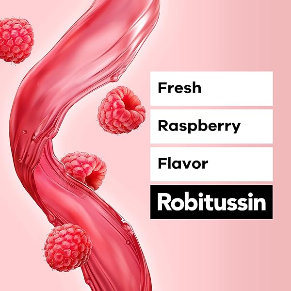 ROBITUSSIN ADULT MAXIMUM STRENGTH COUGH + CHEST CONGESTION DM MAX (8 FL. OZ. BOTTLE), COUGH SUPPRESSANT & EXPECTORANT, RASPBERRY FLAVOR