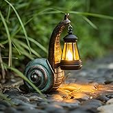 QZJDDZSW Solar Garden Snail Statue,Garden and Home Decor,Valentines Day Decorations for Patio Yard LawnOrnaments,Unique Housewarming Gifts for Birthday Easter