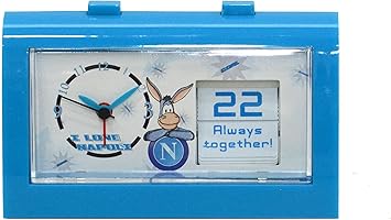 Ssc Calcio Napoli Orologio Sveglia Con Datario E Frasi Amazon It Giochi E Giocattoli