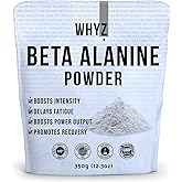 WHYZ Beta Alanine Powder 350g, Pure Beta Alanine Pre-Workout Supplement for Sustained Energy for Men and Women, Alanine Supplement for Endurance, 467 Servings